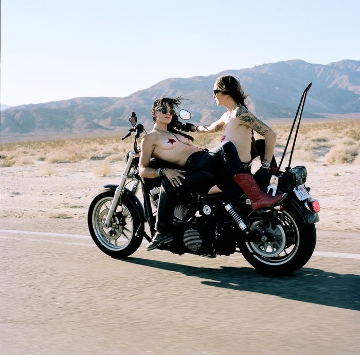 Girls on a motorcycle in Sialkot