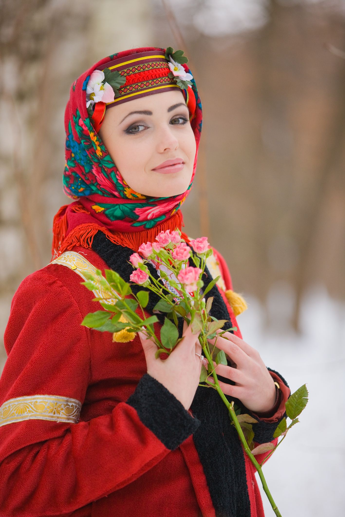 Sexy girl Girls in Slavic costumes in Sialkot
